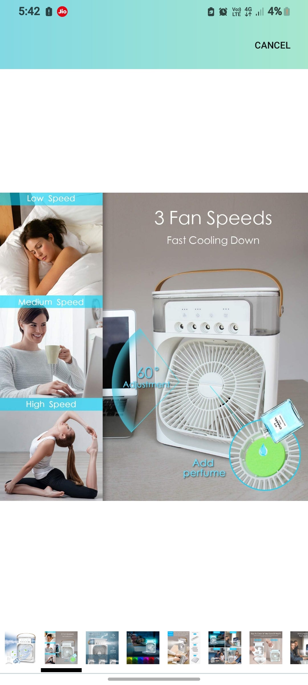 Portable mini Air cooler